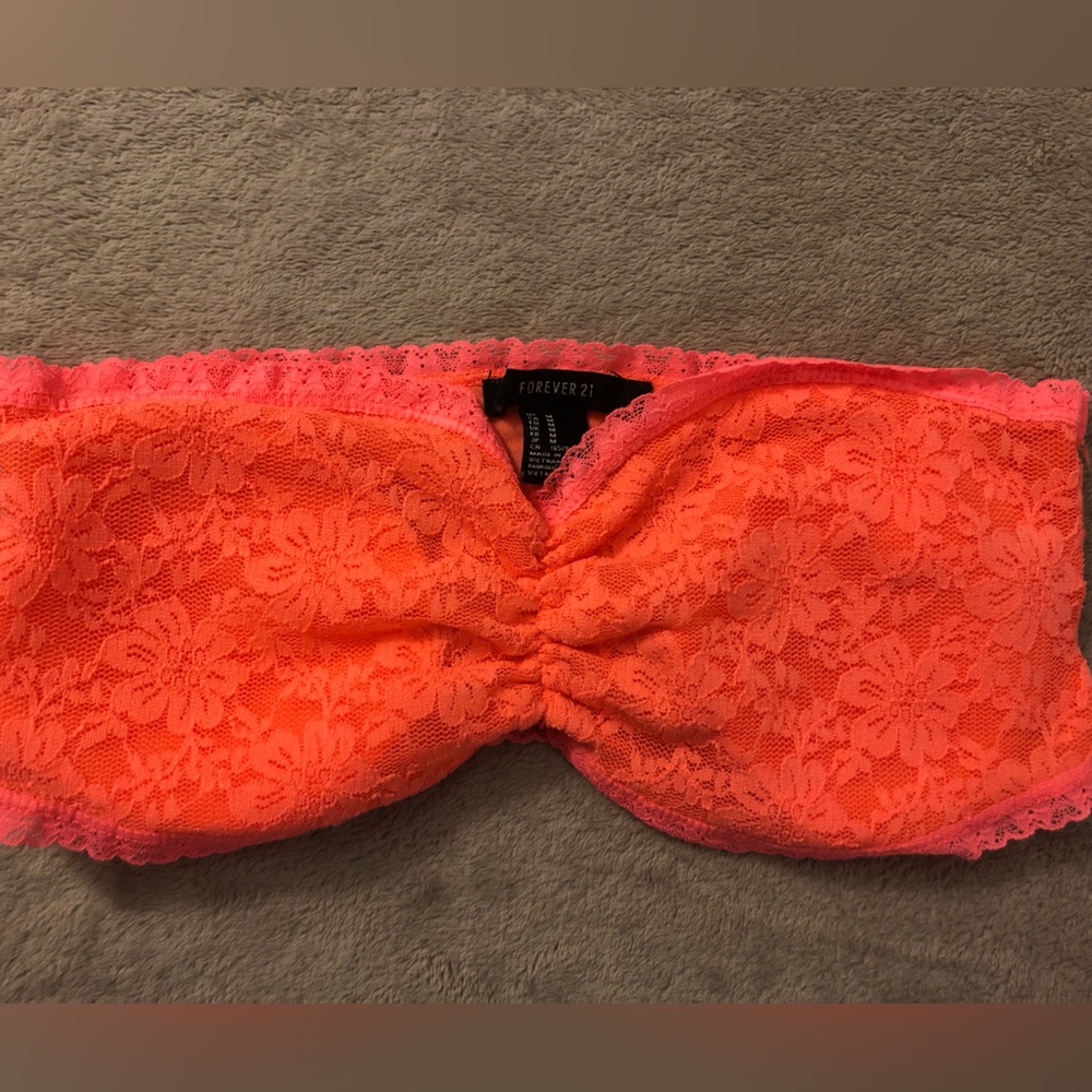 Lot of 5 Live Love Dream LaceBralettes and Forever21 Bandeau
